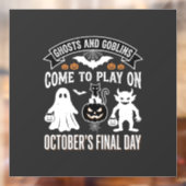 Ghosts and Goblins Halloween Oktober Laatste Dag_1 Raamsticker (Vel 2)