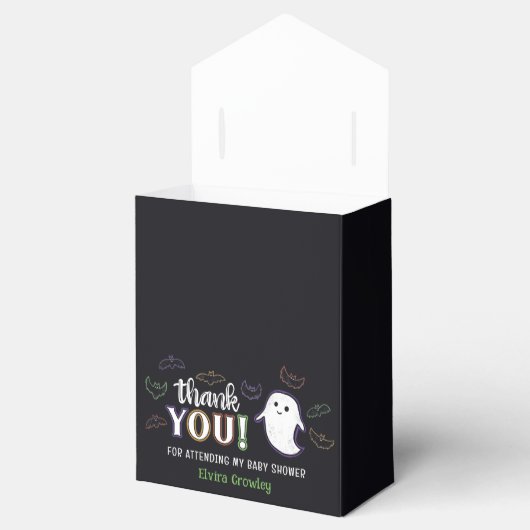 Ghosts & Bats Halloween Baby shower Dank u Bedankdoosjes (Geopend)