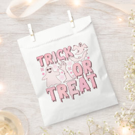 Ghosts Bats Roze & Witte Trick or treat Halloween Bedankzakje