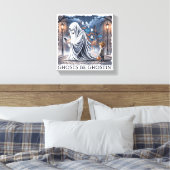 Ghosts Be Ghostin" Canvas Afdruk (Insitu (Slaapkamer))