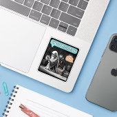 Ghosts Be Ghostin’ LOL Sticker (Laptop met iPhone)