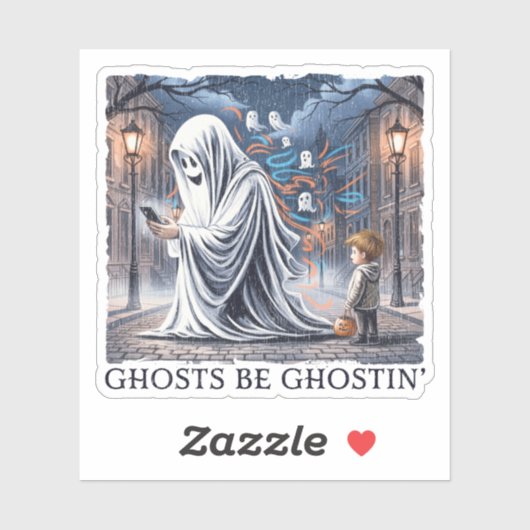 Ghosts Be Ghostin" Sticker (Vel)