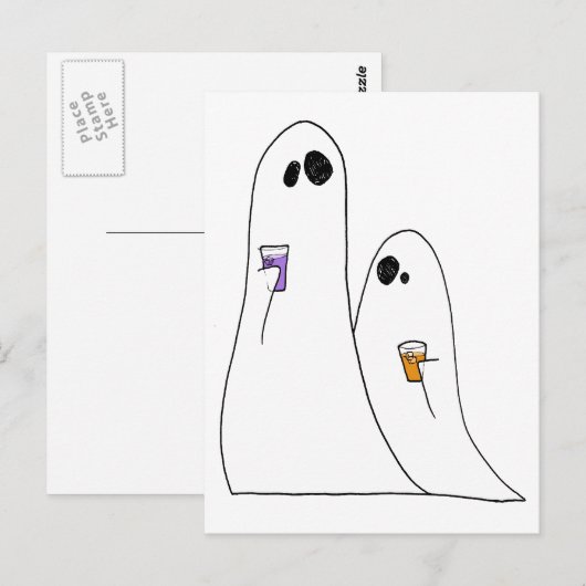 Ghosts Briefkaart (Voorkant / Achterkant)