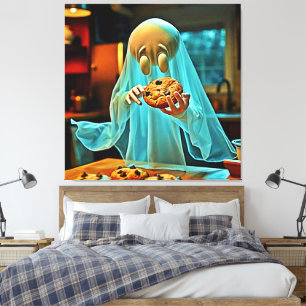 Ghost's Craving voor Cookies Canvas Afdruk
