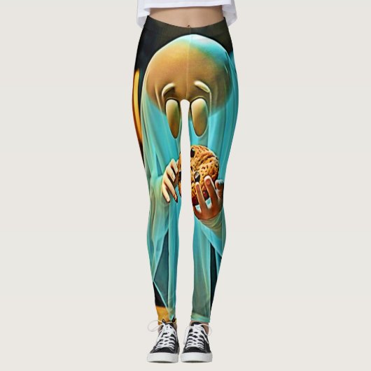 Ghost's Craving voor Cookies Leggings (Voorkant)