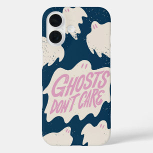 Ghosts Don't Care - Schattigee Pastel Gothic Hallo iPhone 16 Hoesje