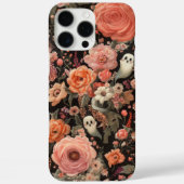 Ghosts en bloemen borduurstijl Case-Mate iPhone case (Achterkant)