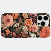 Ghosts en bloemen borduurstijl Case-Mate iPhone case (Achterkant (horizontaal))