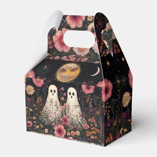 Ghosts en Bloemen Favor Dozen Bedankdoosjes (Voorkant Zijde)