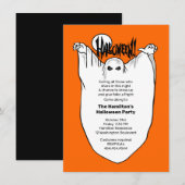 Ghosts en Ghouls Halloween Costume Party Kaart (Voorkant / Achterkant)