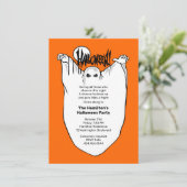 Ghosts en Ghouls Halloween Costume Party Kaart (Staand voorkant)