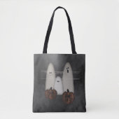 Ghosts en pompoenen Halloween Tote Bag (Voorkant)