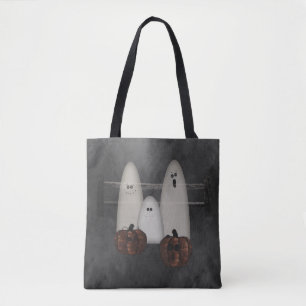 Ghosts en pompoenen Halloween Tote Bag