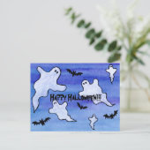Ghosts en vleermuizen briefkaart (Staand voorkant)