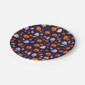 Ghosts, Ghouls & Pumpkins Halloween Party Papieren Bordje (Gekanteld)