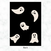 Ghosts Girl Halloween Verjaardag Elk Jaar Paarse Kaart