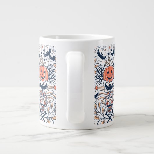 Ghosts & Gourds Coffee Mug Grote Koffiekop (Achterkant)