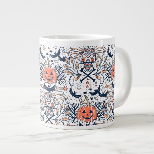 Ghosts & Gourds Coffee Mug Grote Koffiekop (Voorkant rechts)