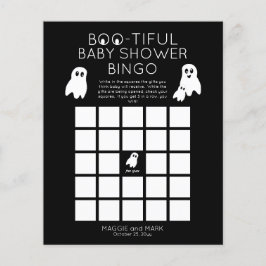 Ghosts Halloween Boo-armige Baby shower Bingo nodi