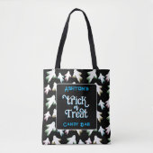 Ghosts Halloween Trick or treat gepersonaliseerde  Tote Bag (Voorkant)