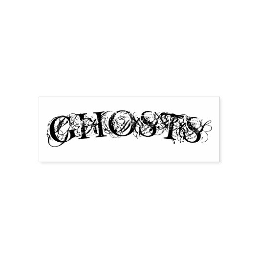 " GHOSTS " Halloween zelf inkt stempel (Design)