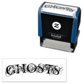 " GHOSTS " Halloween zelf inkt stempel (In situ)