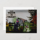 *~* Ghosts Hands Eyes Black Cat HALLOWEEN Briefkaart (Voorkant / Achterkant)