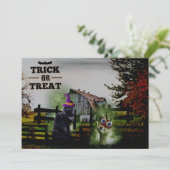 *~* Ghosts Hands Eyes Black Cat HALLOWEEN KAART (Staand voorkant)