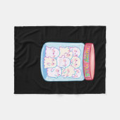 Ghosts Happy Pills Sticker Fleece Deken (Voorkant (Horizontaal))