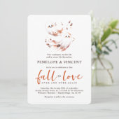 Ghosts Herfst in Love Wedding Invitation Kaart (Staand voorkant)