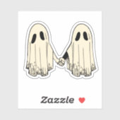 Ghosts Holding Hands Sticker (Vel)