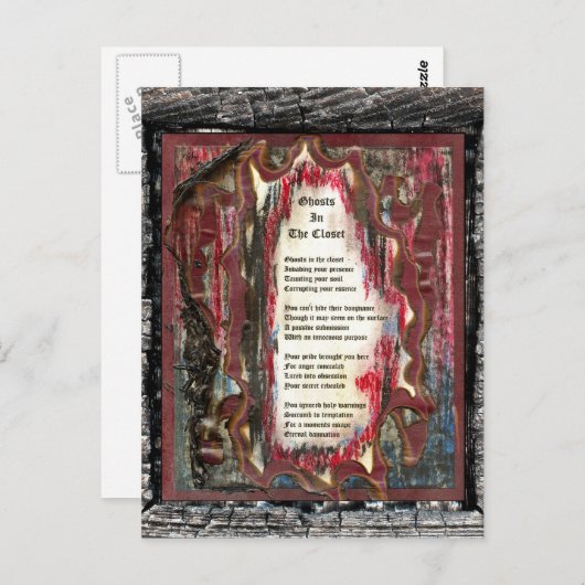 Ghosts in de kast briefkaart (Voorkant / Achterkant)