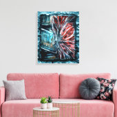 Ghosts in de kast canvas afdruk (Insitu (Woonkamer))