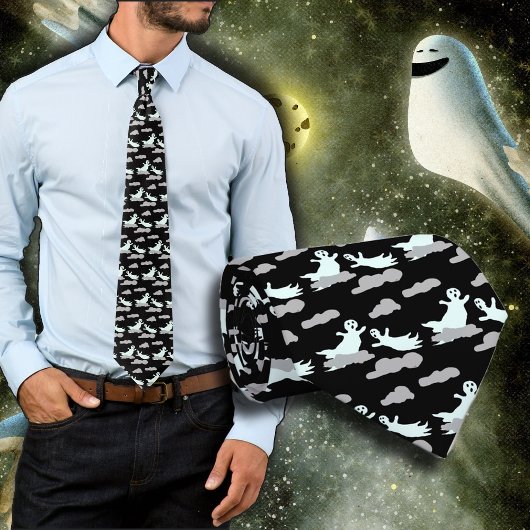 Ghosts in de wolken zwart en wit stropdas