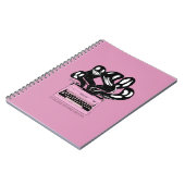 Ghosts in een roze typemachine notitieboek (Linkerzijde)