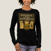 Ghosts Love Grammar Schattigee Spooky klaslokaal l Tri-Blend Shirt (Voorkant)