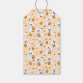 Ghosts of behandeling van Halloween Snoep Sinaasap Cadeaulabel (Voorkant)
