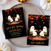 Ghosts Oktober Spooky Halloween Party Kaart