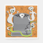 Ghosts op een grafsteenpapier servet (Voorkant)