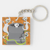 Ghosts op een grafsteenSleutelhanger Sleutelhanger (Achterkant)