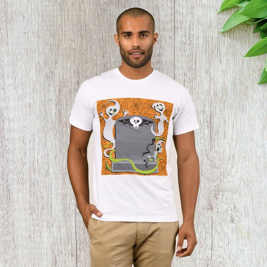 Ghosts op een Mannen T-shirt van een grafsteen