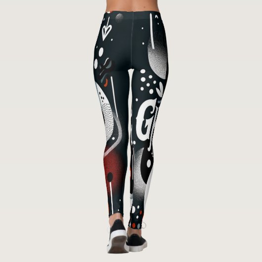 "Ghosts over mensen elke dag" Leggings (Achterkant)