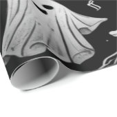 Ghosts Overal Spooky Leuke Halloween Scene Cadeaupapier (Rol Hoek)