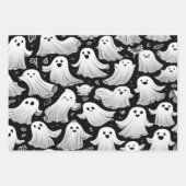Ghosts Overal Spooky Leuke Halloween Scene Inpakpapier Vel (Voorkant)
