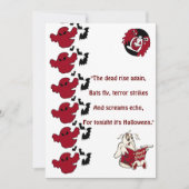 Ghosts Parade Halloween Bats Greeting Feestdagenkaart (Voorkant)