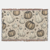  Ghosts & Pumpkins Halloween Pattern (2) Deken (Voorkant)