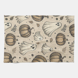  Ghosts & Pumpkins Halloween Pattern (2) Theedoek