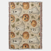  Ghosts & Pumpkins Halloweenpatroon Deken (Voorkant Verticaal)
