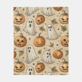  Ghosts & Pumpkins Halloweenpatroon Fleece Deken (Voorkant)