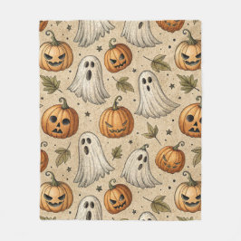  Ghosts & Pumpkins Halloweenpatroon Fleece Deken